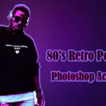 80’s Retro Poster Photoshop Action Download Free