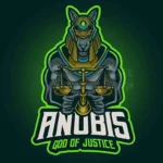 anubis god of justice mascot logo