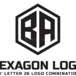 b a z hexagon monogram logo creator
