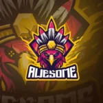 bird indian tribe awesome esport logo