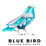 blue bird gradient logo
