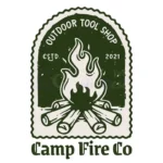 camp fire outdoor tool shop vintage logo