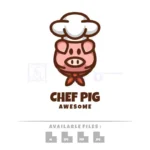chef pig logo