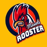chicken rooster mascots logo