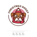 christmas doggy logo