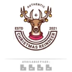 christmas reindeer logo