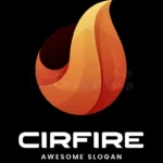 circle fire gradient logo