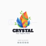 crystal logo template