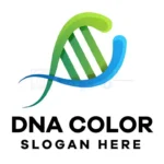 dna gradient logo design