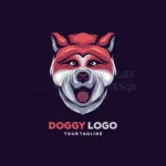 dog logo design vector