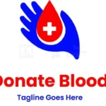 donate blood logo template