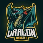 dragon monster mascot logo