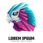 eagle gradient logo template