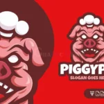 elements chef of pig logo