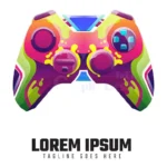 game stick logo template