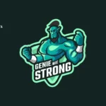 genie strong logo mascot