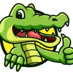 green crocodile logo