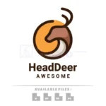 head deer logo