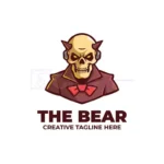 horn skull demon mascot logo