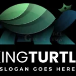 king turtle gradient logo