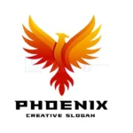 modern phoenix mythology logo template