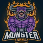 monster horned mascot logo