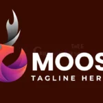 moose gradient colorful logo