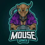 mouse gamer mascot logo