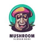 mushroom logo template