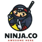 ninja cartoon character logo (1)
