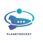 planet rocket logo template