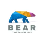 polar bear logo template
