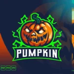 pumpkin mascot logo