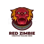 red zombie mascot character logo (1)