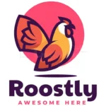 rooster simple mascot logo