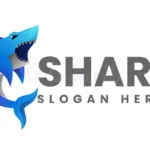 shark gradient colorful logo