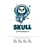 skull astronaut logo
