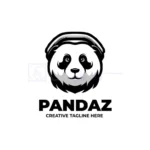 the panda mascot character logo