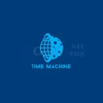 time machine logo template