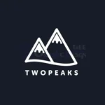 two peaks logo template