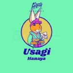 usagi hanaya logo template