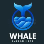 whale gradient colorful logo
