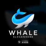 whale gradient logo templates