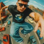 Backlit Portrait Under Overpass