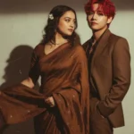 Brown Saree & Suit Aesthetic