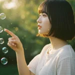 Cinematic Portrait with Soap Bubbles