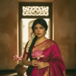 Pink Saree Aesthetic