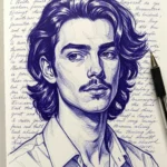 Realistic Ballpoint Pen Sketch