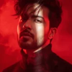 Red Smoke Portrait Aesthetic